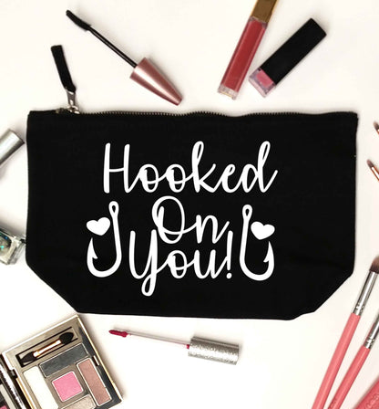 Hooked on you black makeup bag