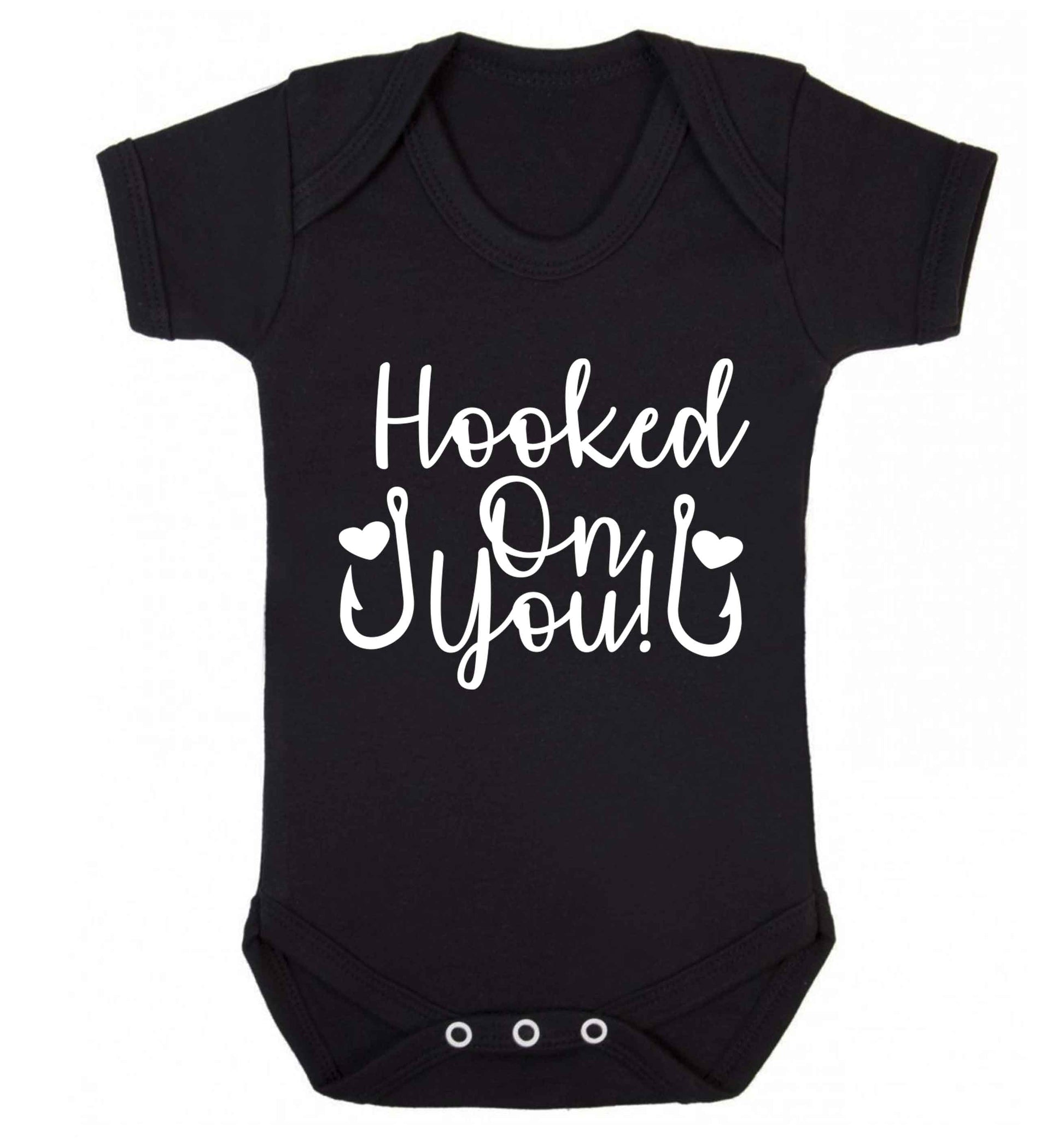 Hooked on you Baby Vest black 18-24 months