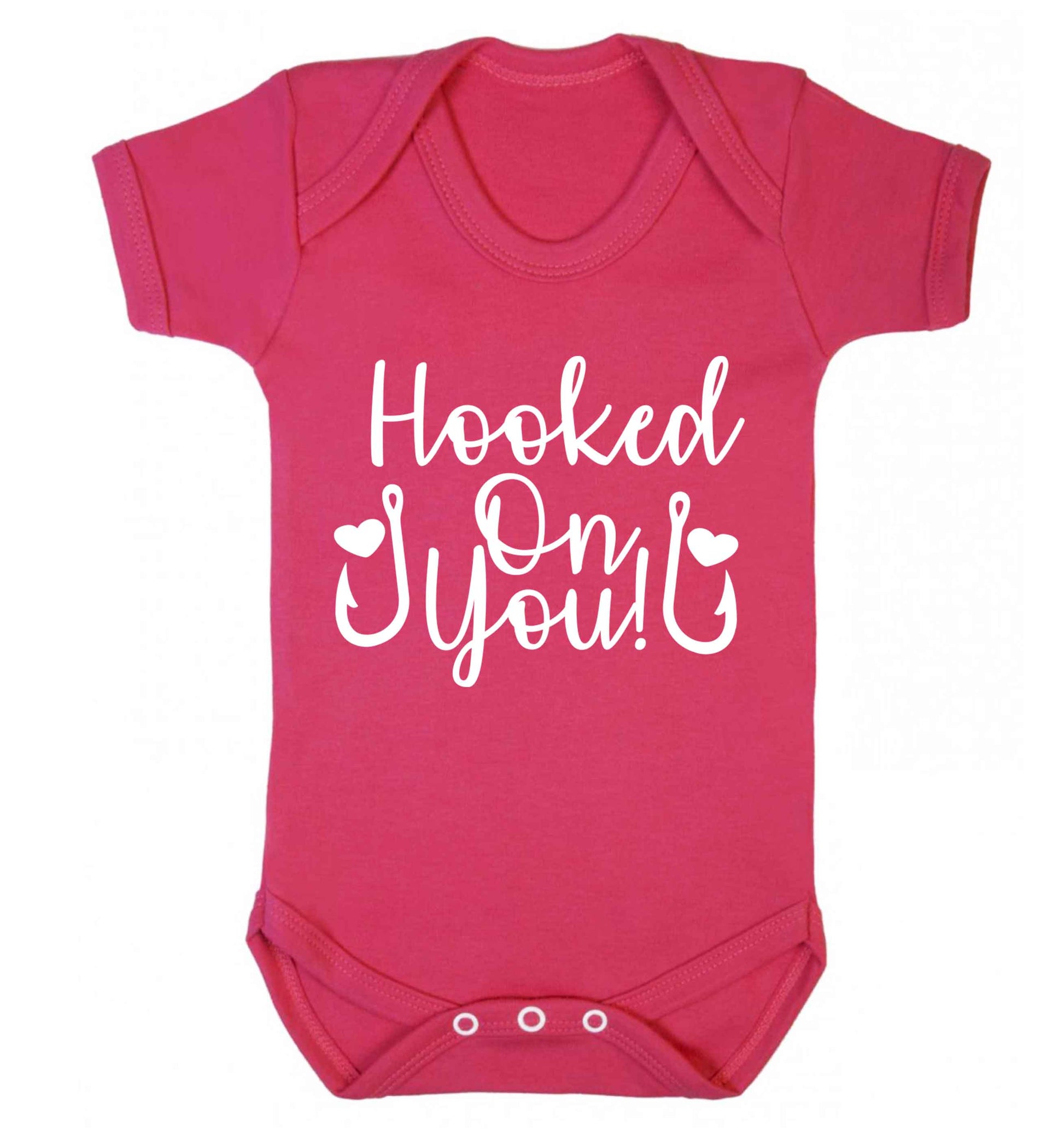 Hooked on you Baby Vest dark pink 18-24 months