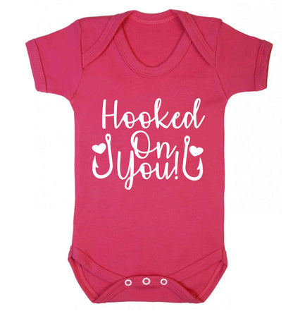 Hooked on you Baby Vest dark pink 18-24 months