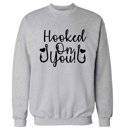Hooked on you Adult's unisex grey Sweater 2XL