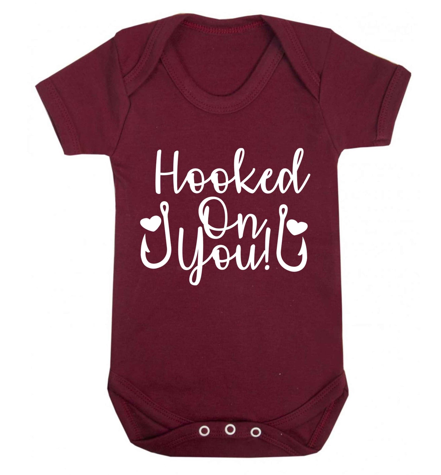 Hooked on you Baby Vest maroon 18-24 months