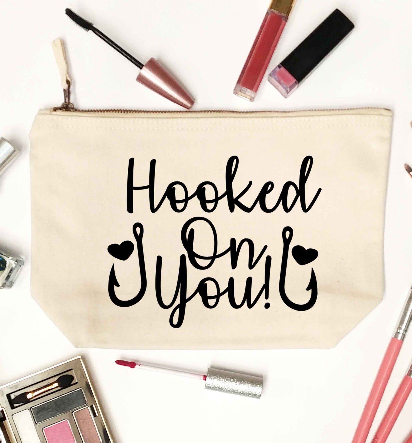 Hooked on you natural makeup bag