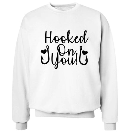 Hooked on you Adult's unisex white Sweater 2XL