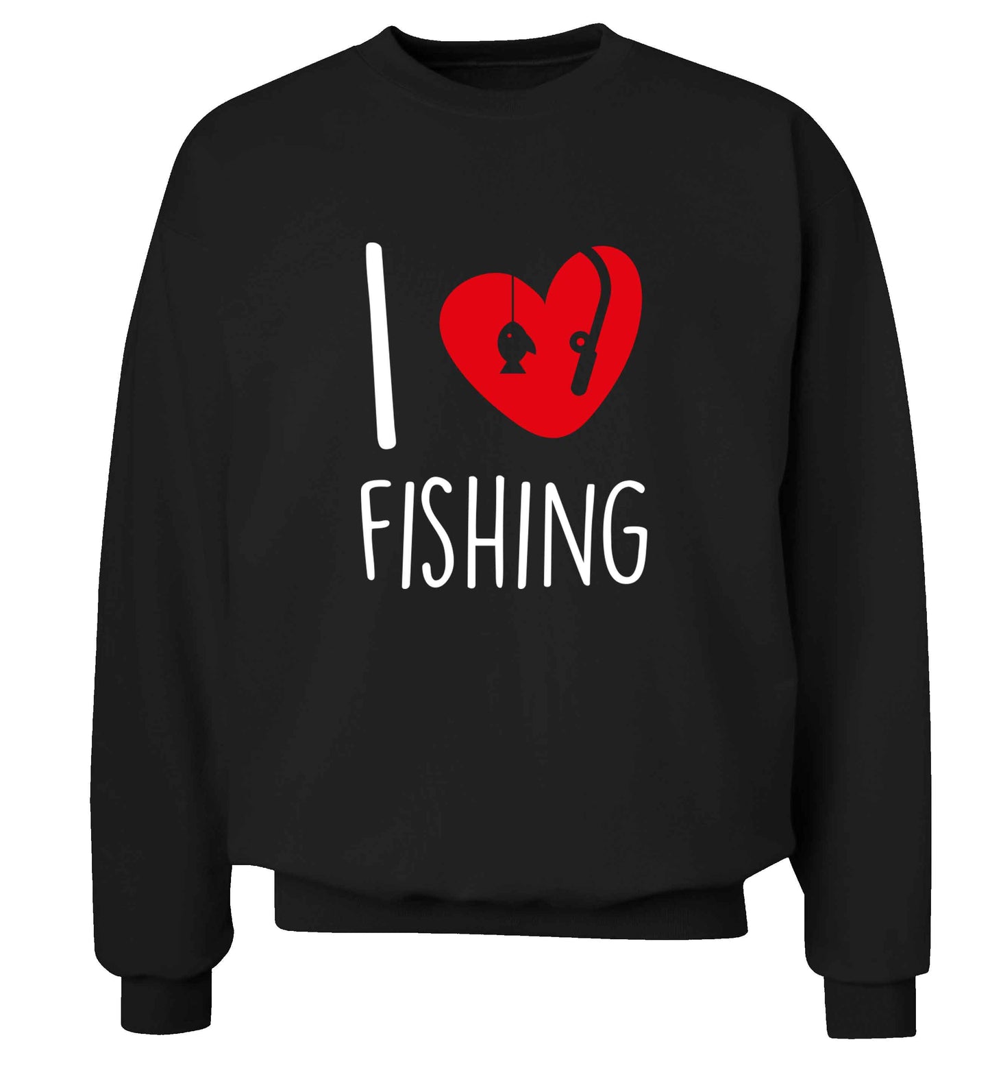 I love fishing Adult's unisex black Sweater 2XL