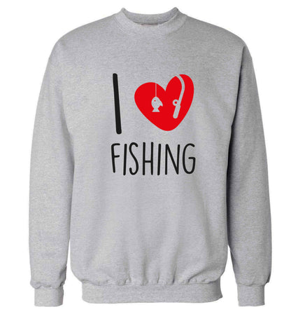 I love fishing Adult's unisex grey Sweater 2XL