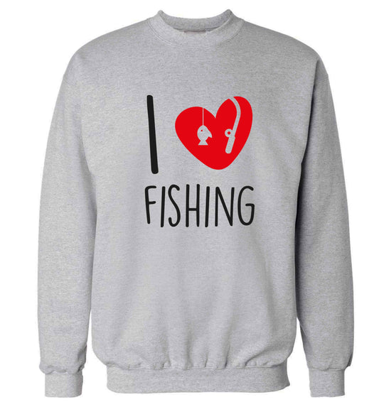 I love fishing Adult's unisex grey Sweater 2XL