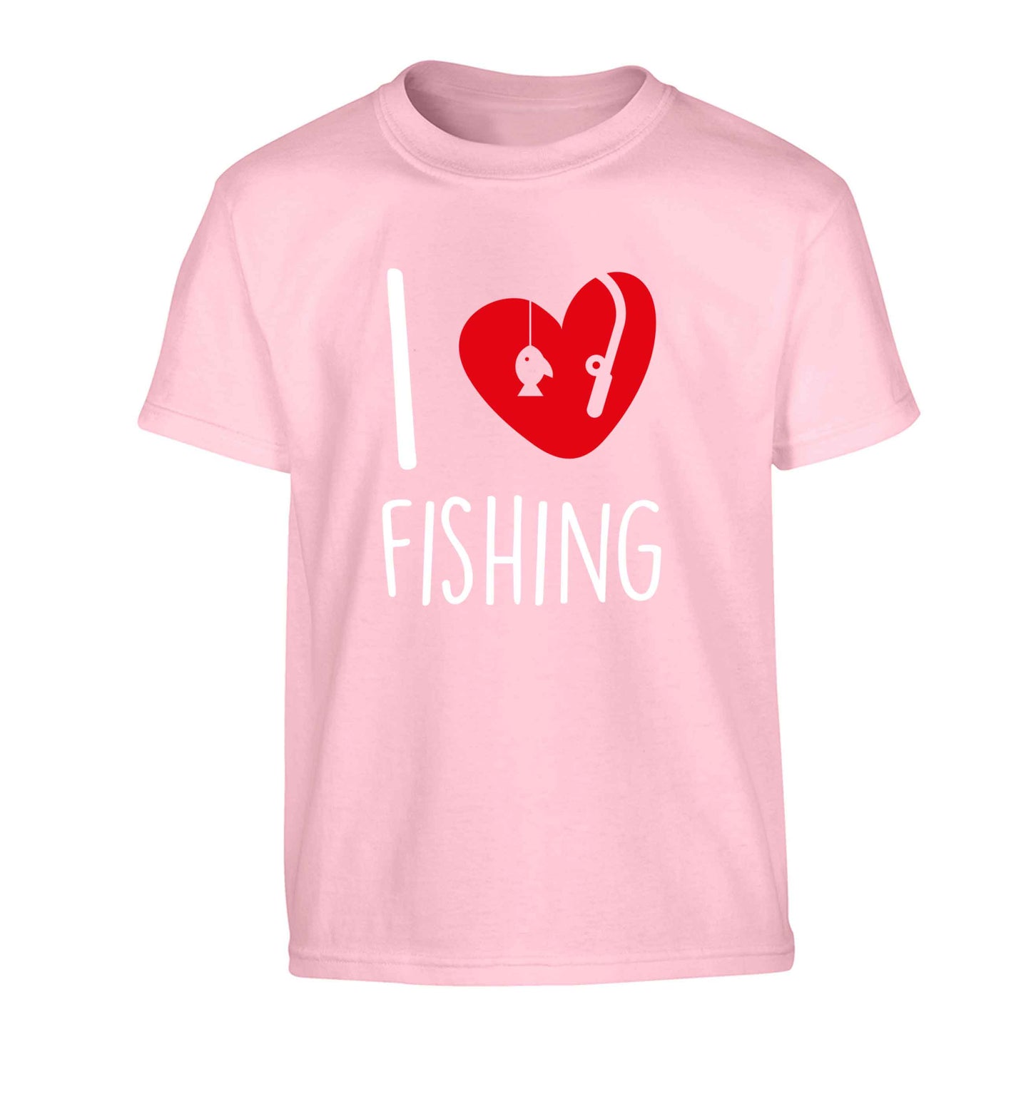 I love fishing Children's light pink Tshirt 12-13 Years
