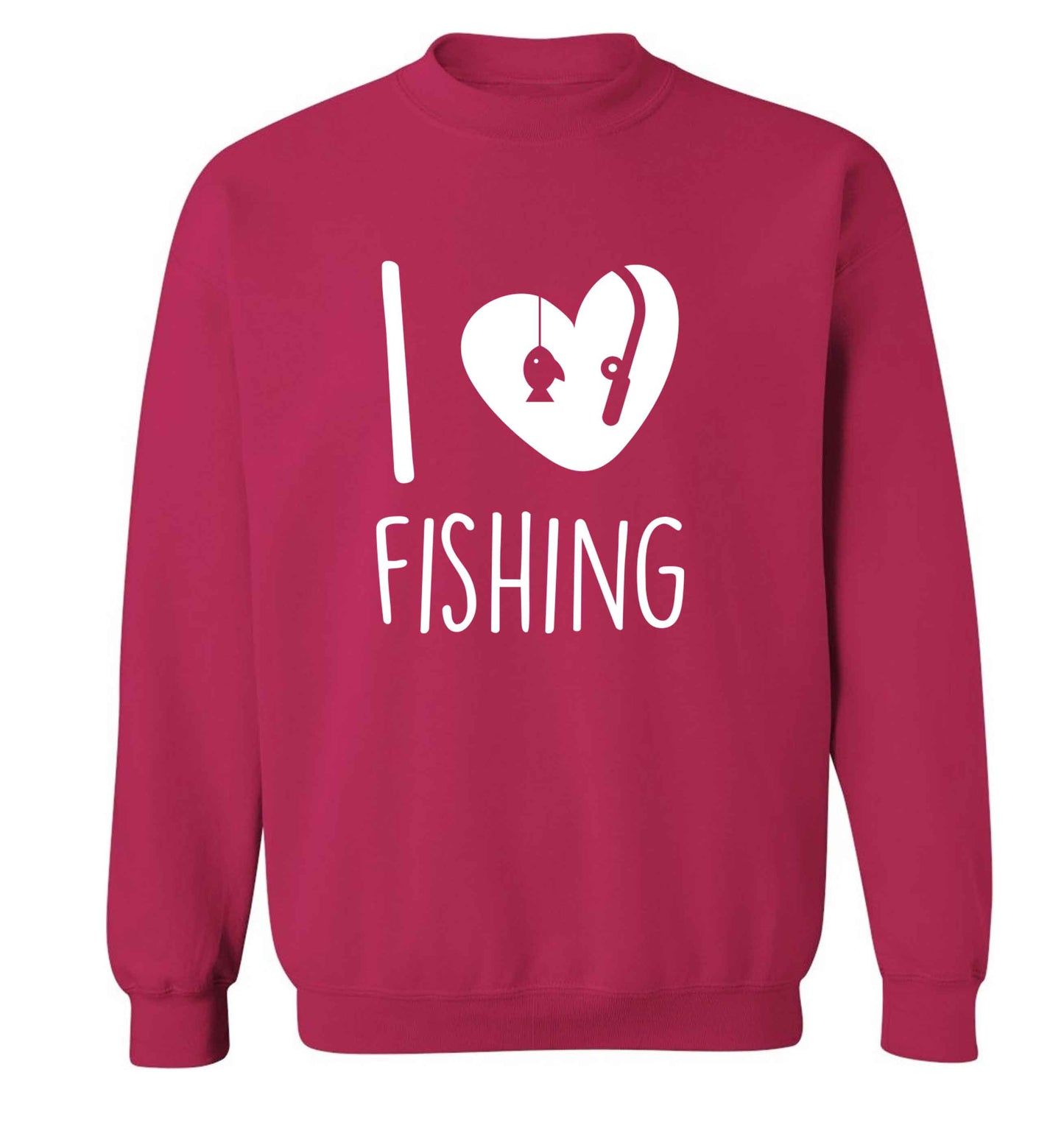 I love fishing Adult's unisex pink Sweater 2XL