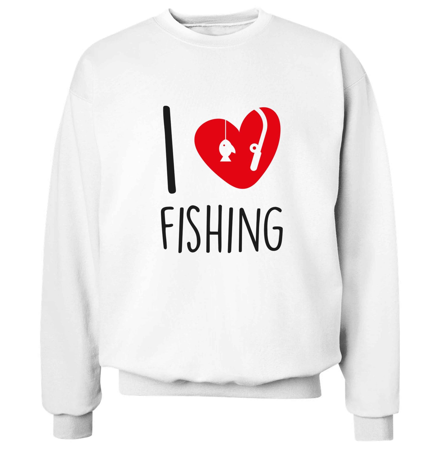 I love fishing Adult's unisex white Sweater 2XL