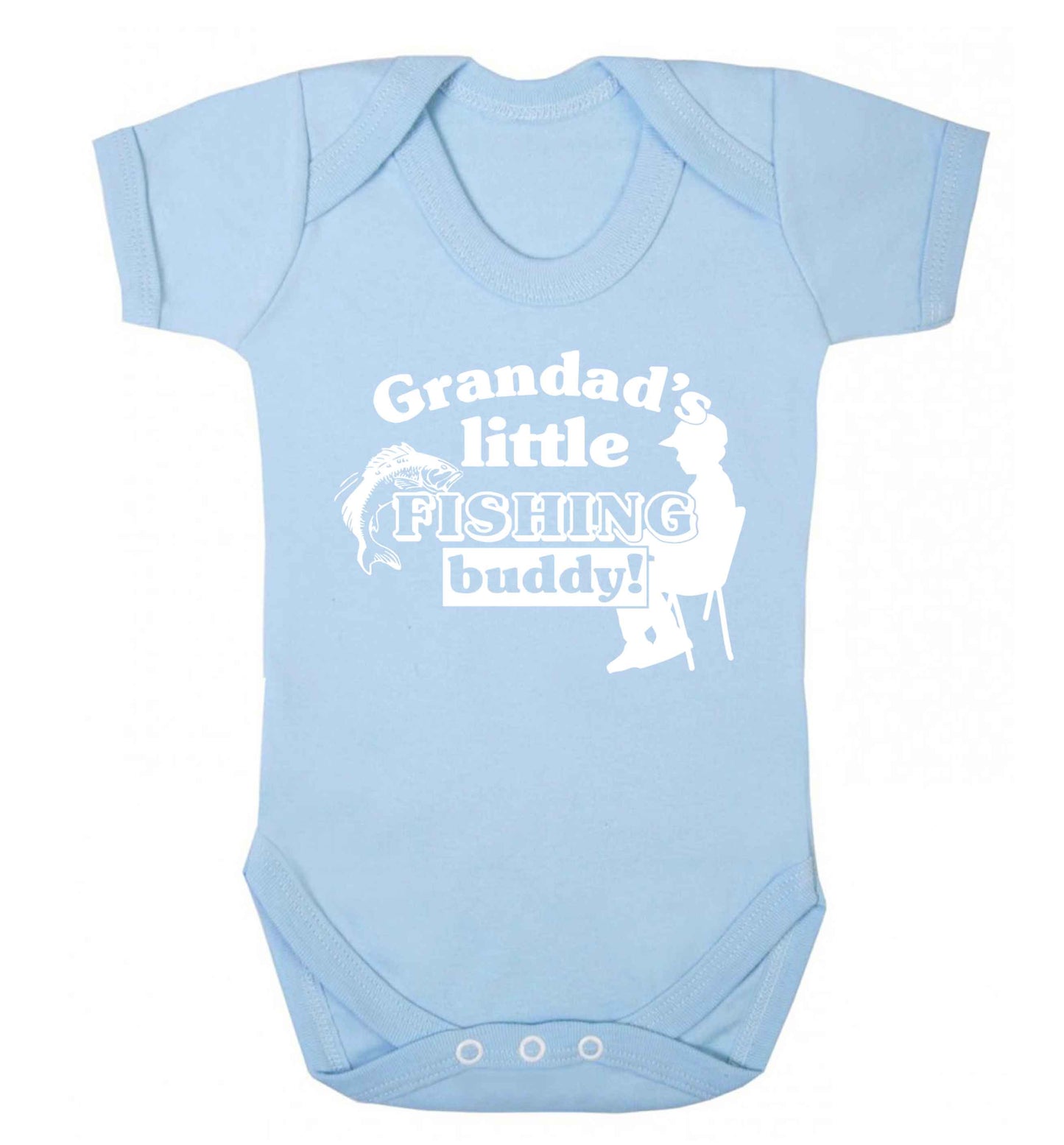 Grandad's little fishing buddy! Baby Vest pale blue 18-24 months