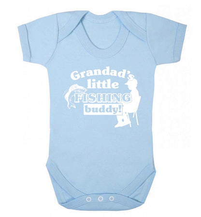 Grandad's little fishing buddy! Baby Vest pale blue 18-24 months
