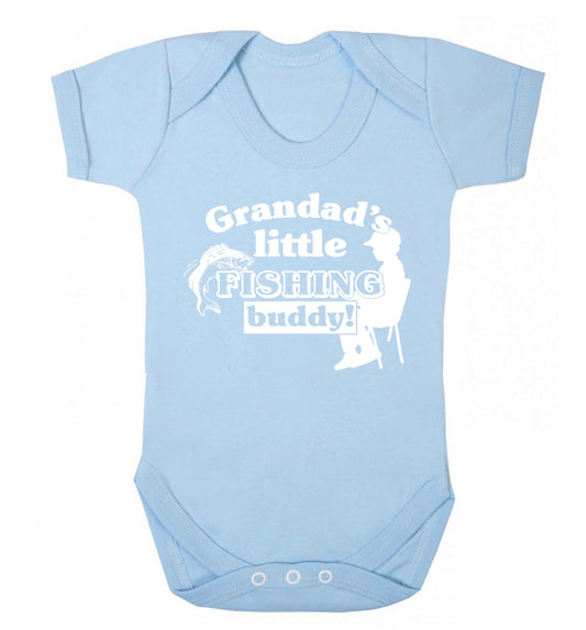 Grandad's little fishing buddy! Baby Vest pale blue 18-24 months