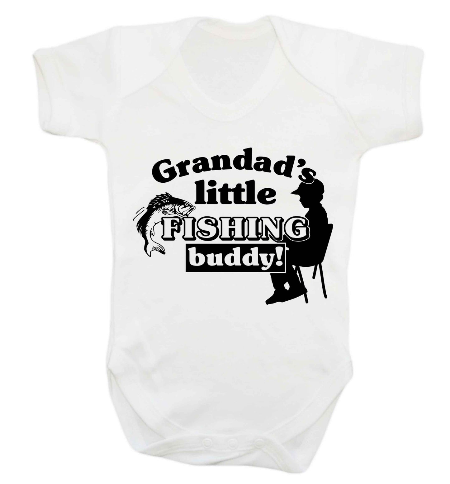 Grandad's little fishing buddy! Baby Vest white 18-24 months