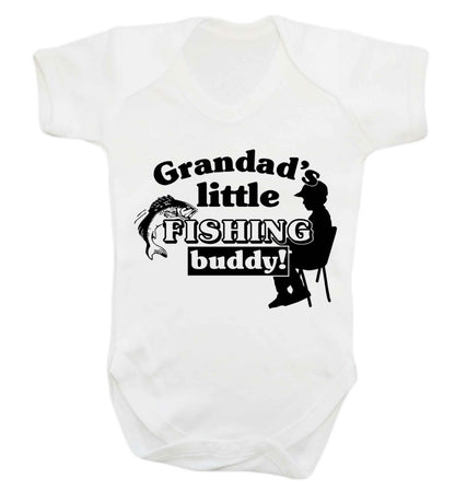 Grandad's little fishing buddy! Baby Vest white 18-24 months