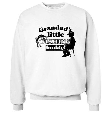 Grandad's little fishing buddy! Adult's unisex white Sweater 2XL