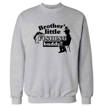 Brother's little fishing buddy Adult's unisex grey Sweater 2XL