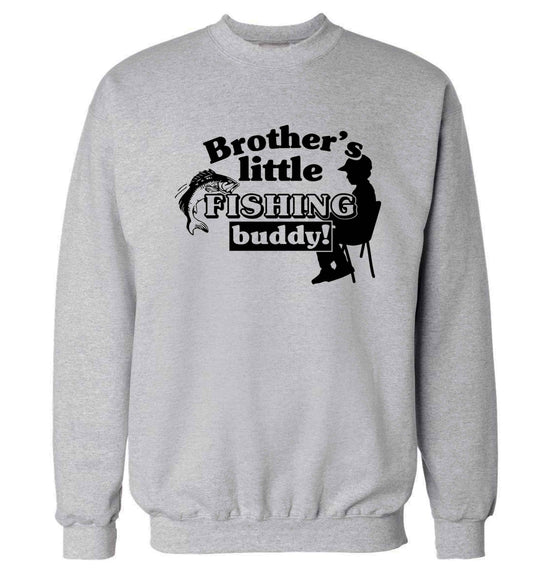Brother's little fishing buddy Adult's unisex grey Sweater 2XL