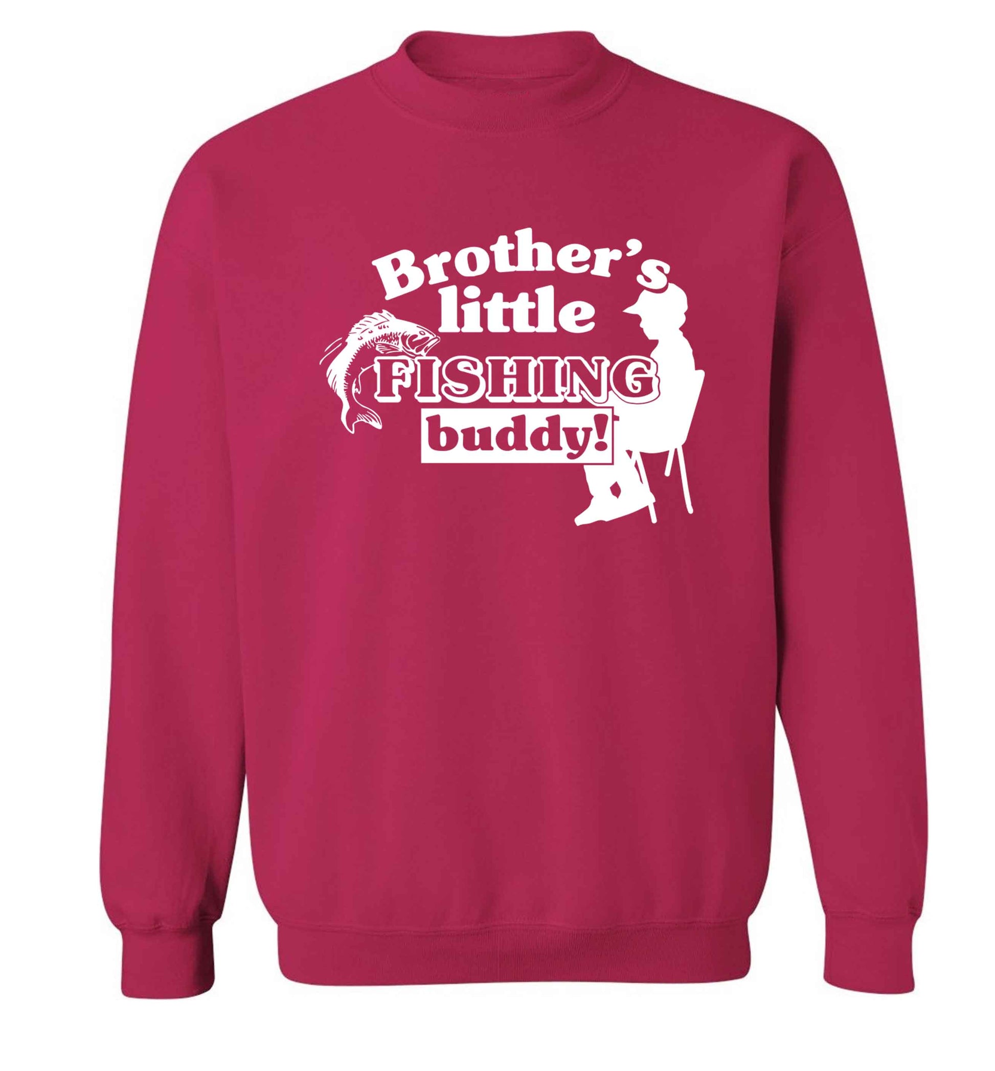 Brother's little fishing buddy Adult's unisex pink Sweater 2XL