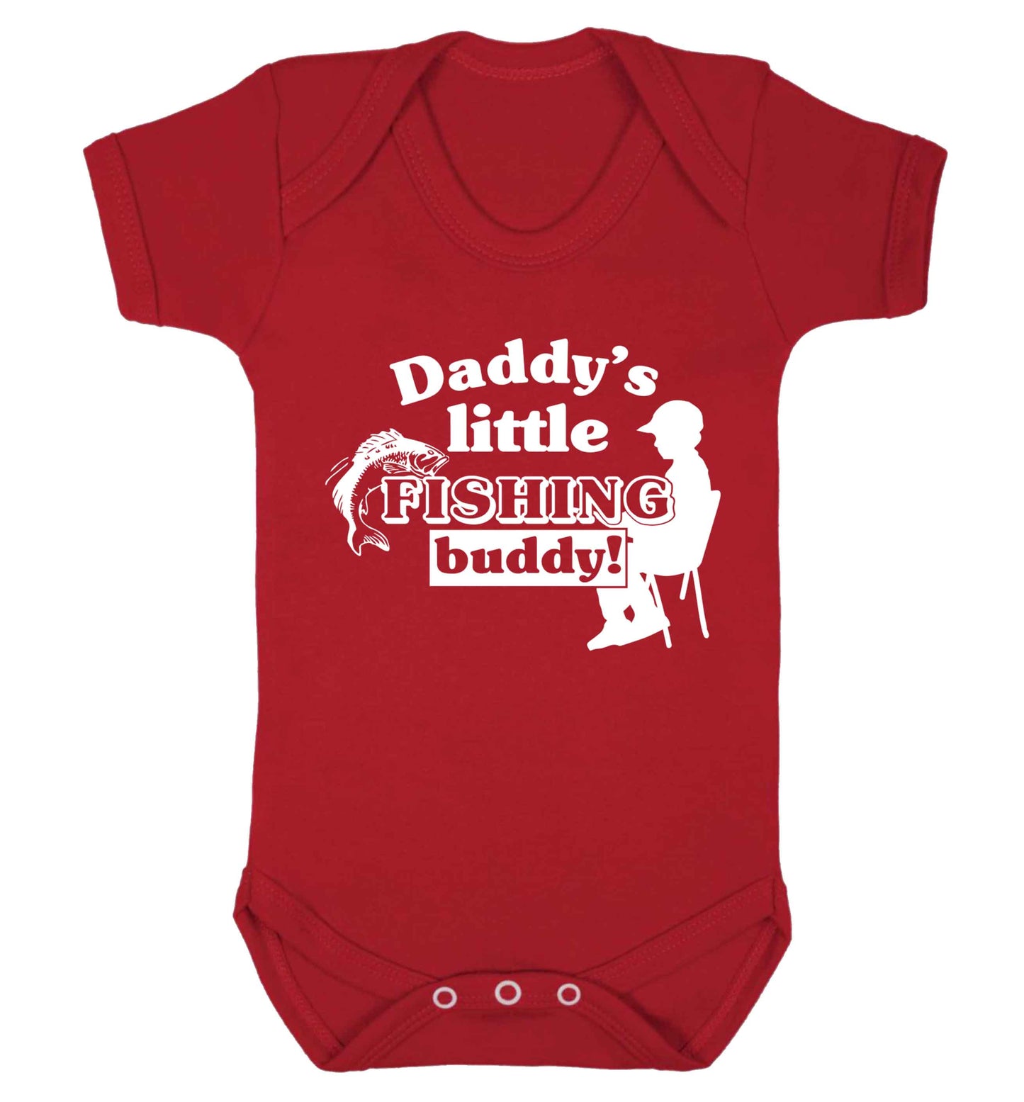 Daddy's little fishing buddy Baby Vest red 18-24 months