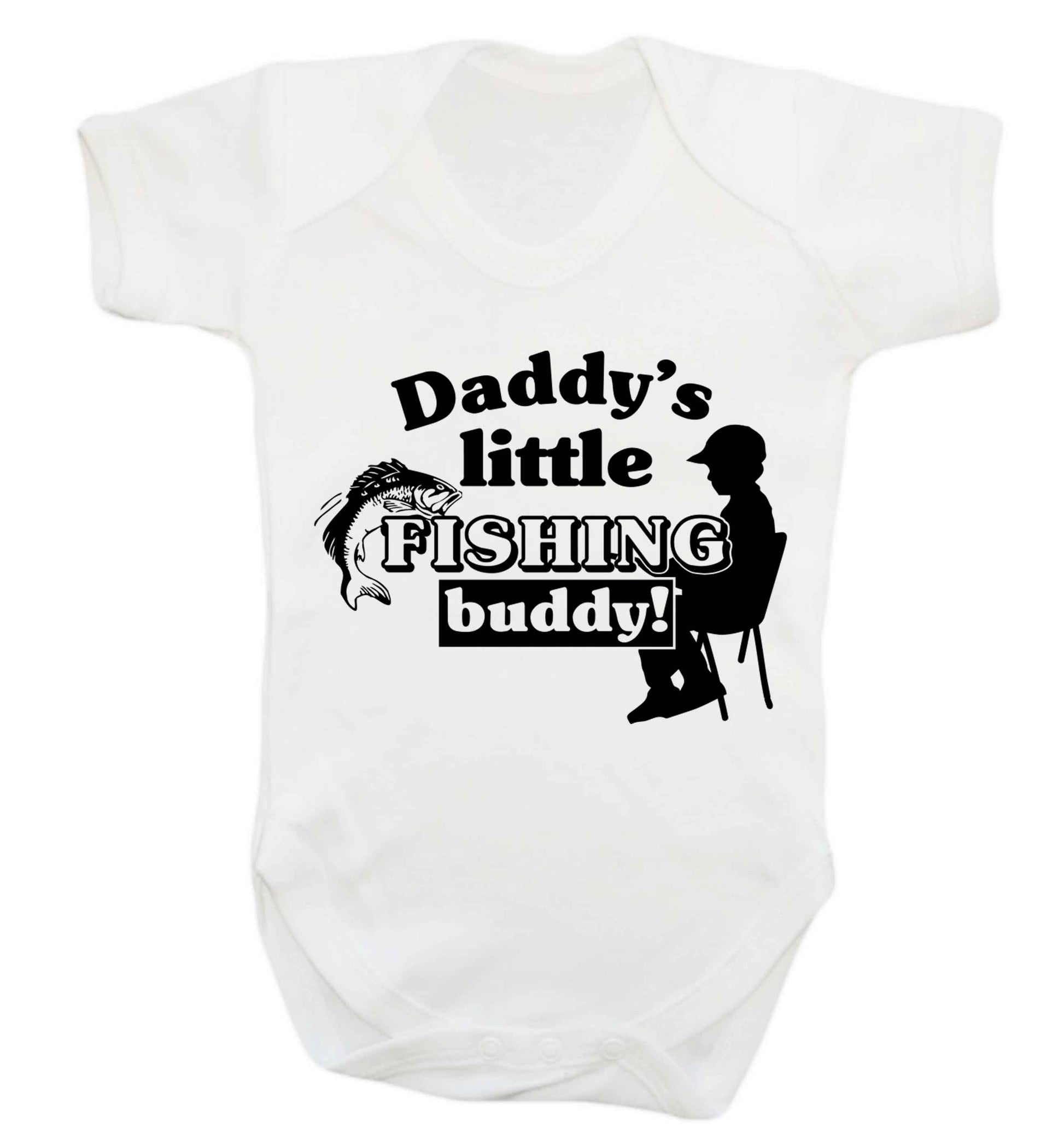 Daddy's little fishing buddy Baby Vest white 18-24 months