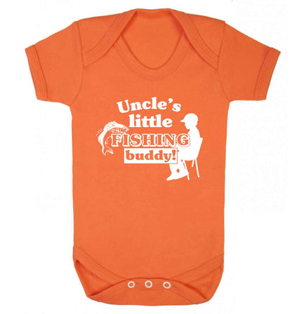 Uncle's little fishing buddy Baby Vest orange 18-24 months