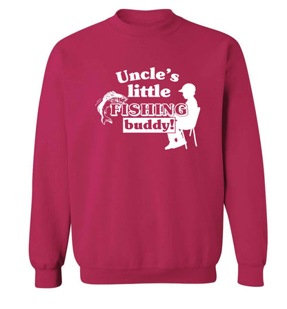 Uncle's little fishing buddy Adult's unisex pink Sweater 2XL