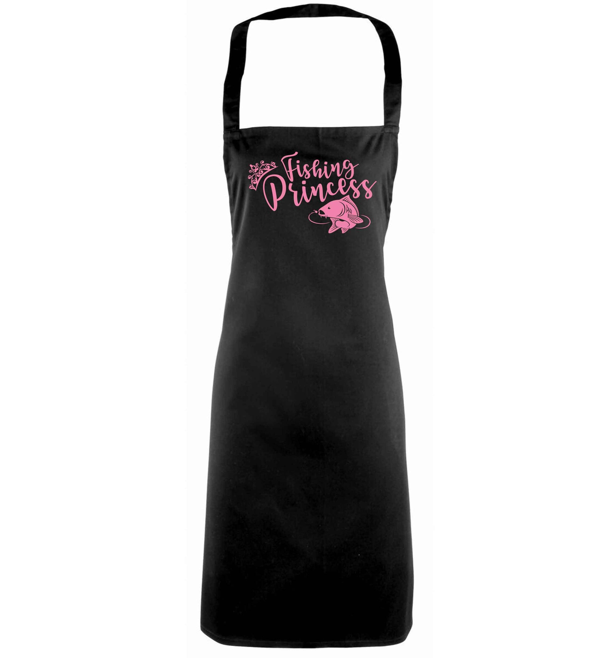 Fishing princess black apron