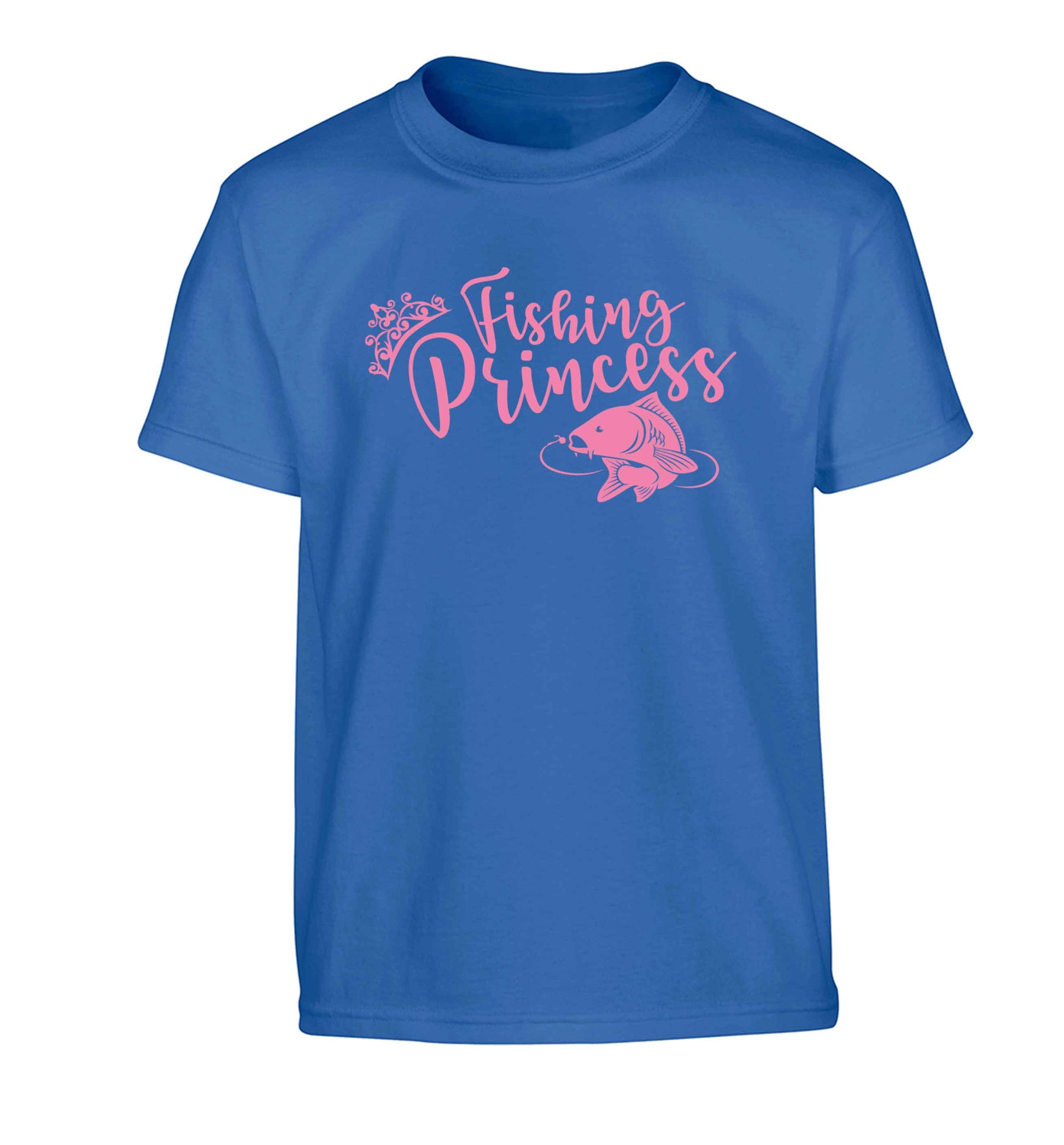 Fishing princess Children's blue Tshirt 12-13 Years