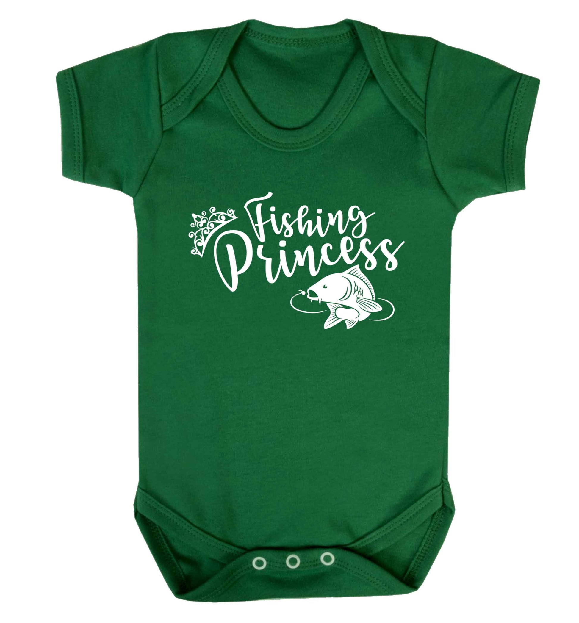 Fishing princess Baby Vest green 18-24 months