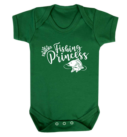 Fishing princess Baby Vest green 18-24 months