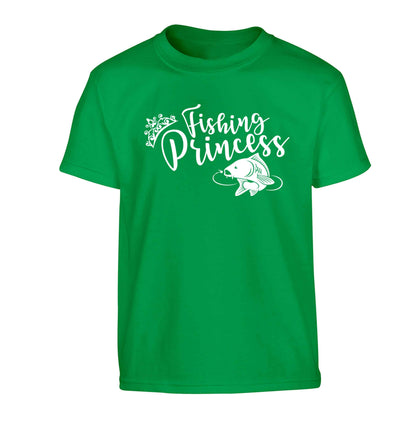 Fishing princess Children's green Tshirt 12-13 Years