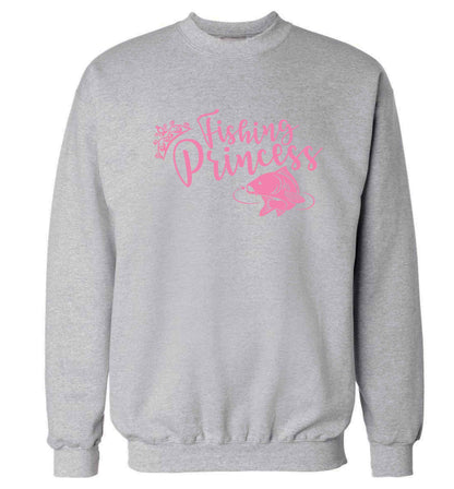 Fishing princess Adult's unisex grey Sweater 2XL