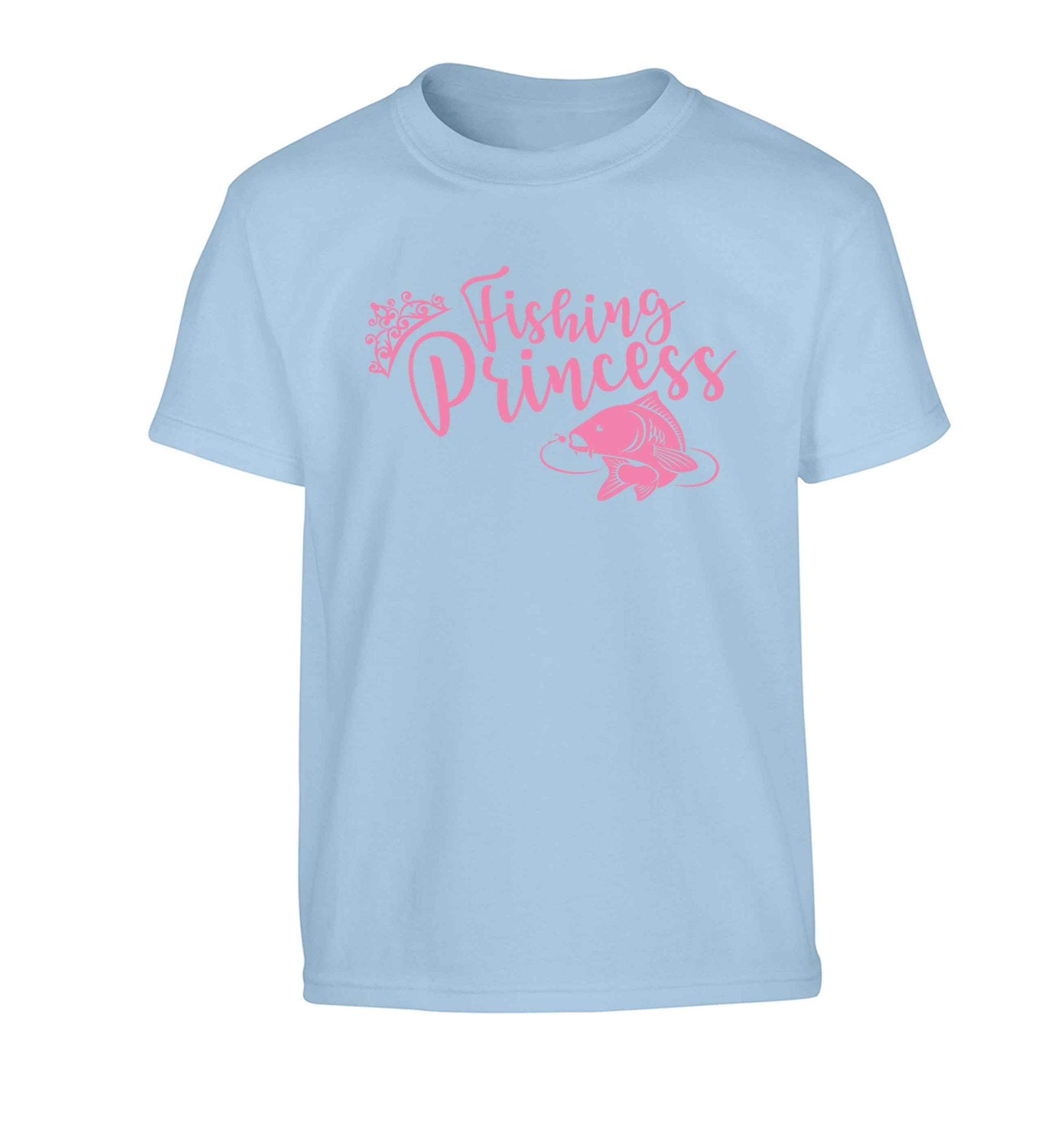 Fishing princess Children's light blue Tshirt 12-13 Years