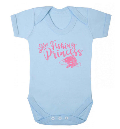 Fishing princess Baby Vest pale blue 18-24 months