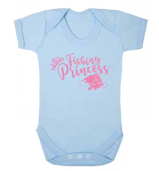 Fishing princess Baby Vest pale blue 18-24 months