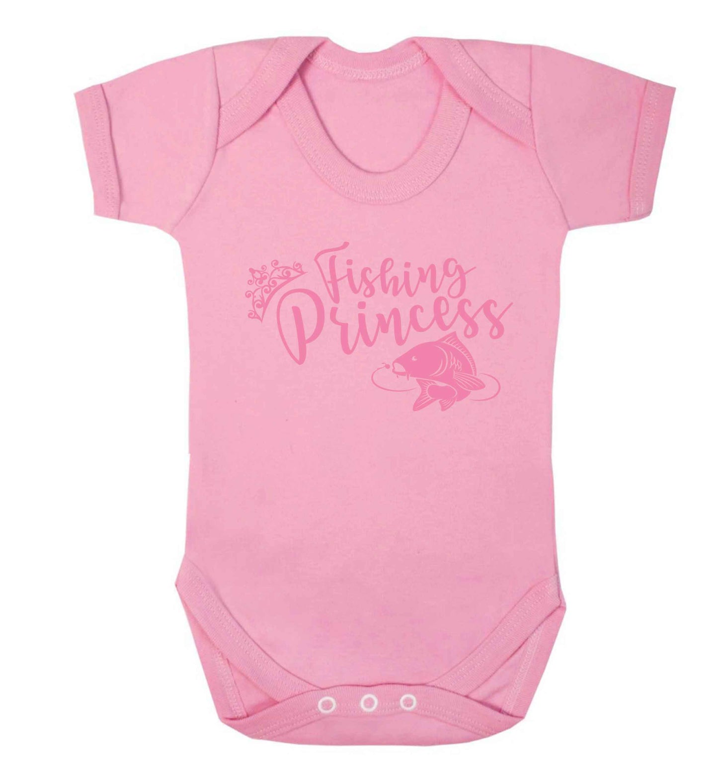 Fishing princess Baby Vest pale pink 18-24 months