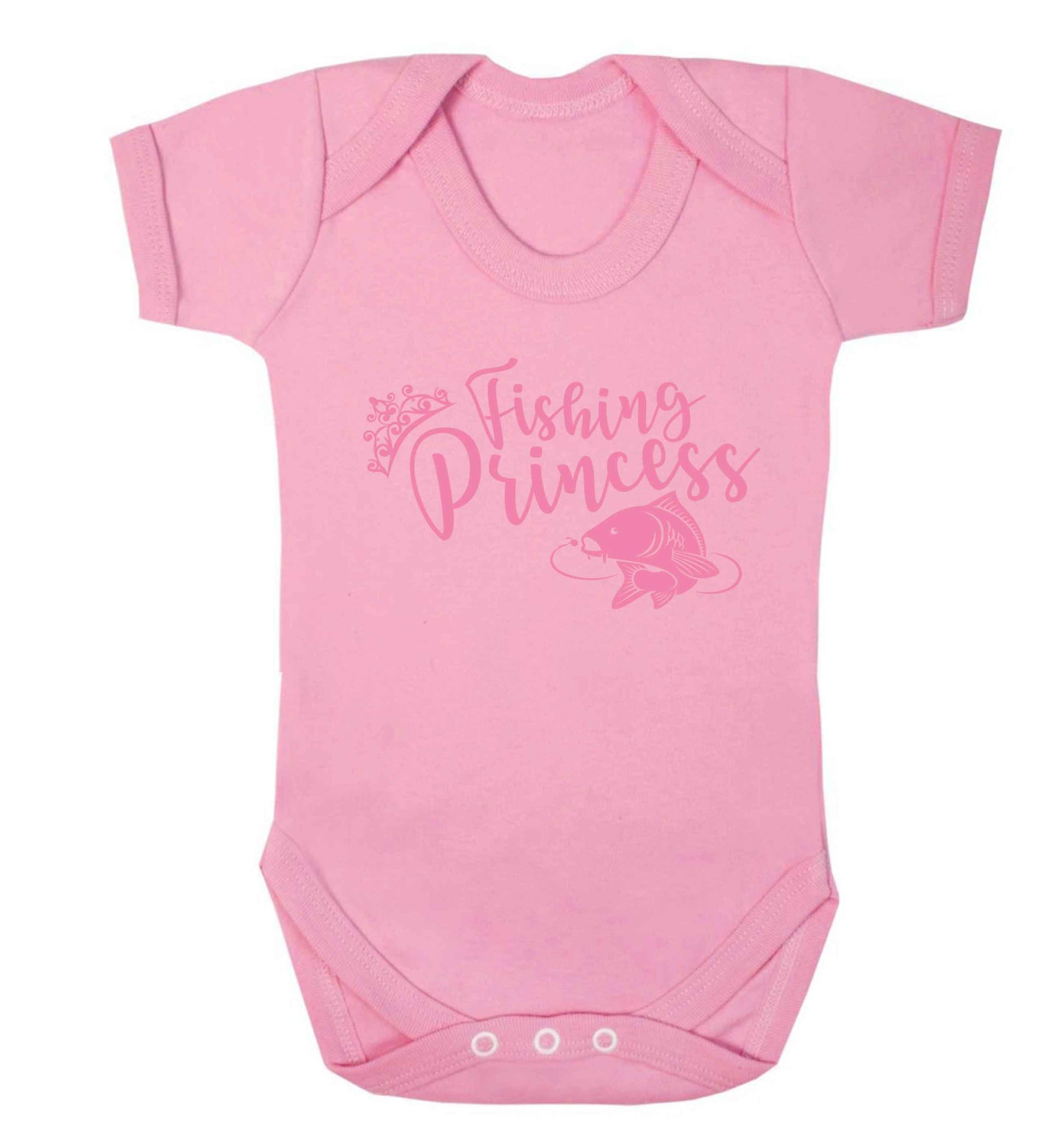 Fishing princess Baby Vest pale pink 18-24 months