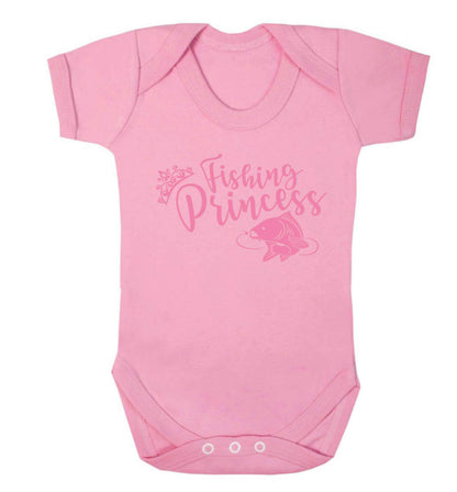 Fishing princess Baby Vest pale pink 18-24 months