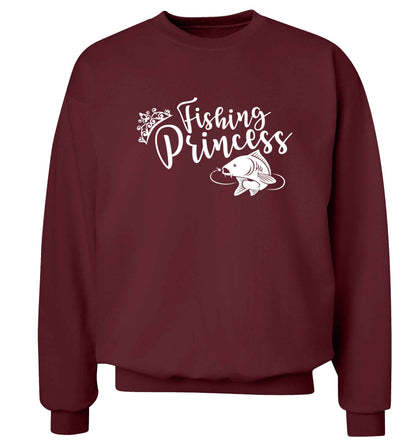 Fishing princess Adult's unisex maroon Sweater 2XL