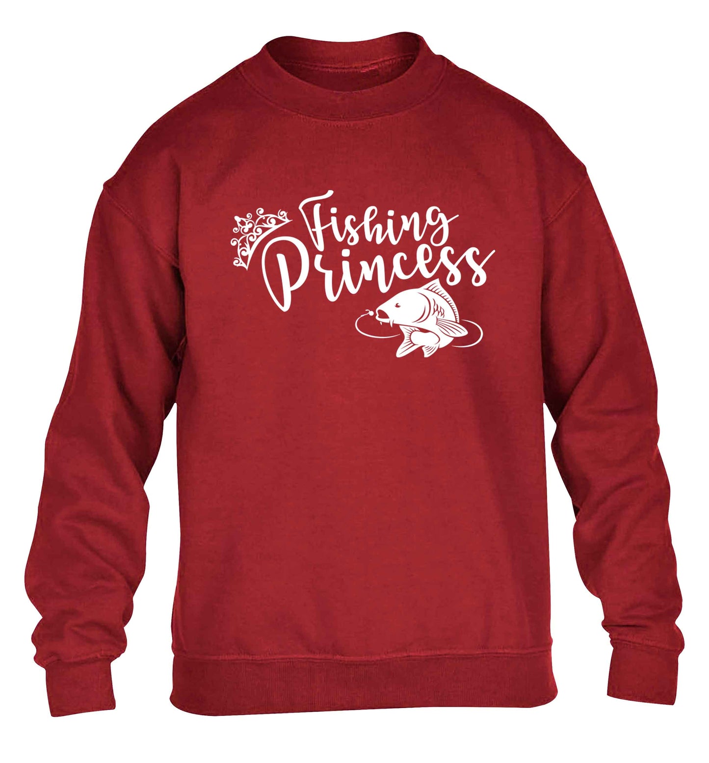 Fishing princess children's grey sweater 12-13 Years
