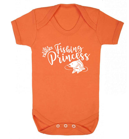 Fishing princess Baby Vest orange 18-24 months