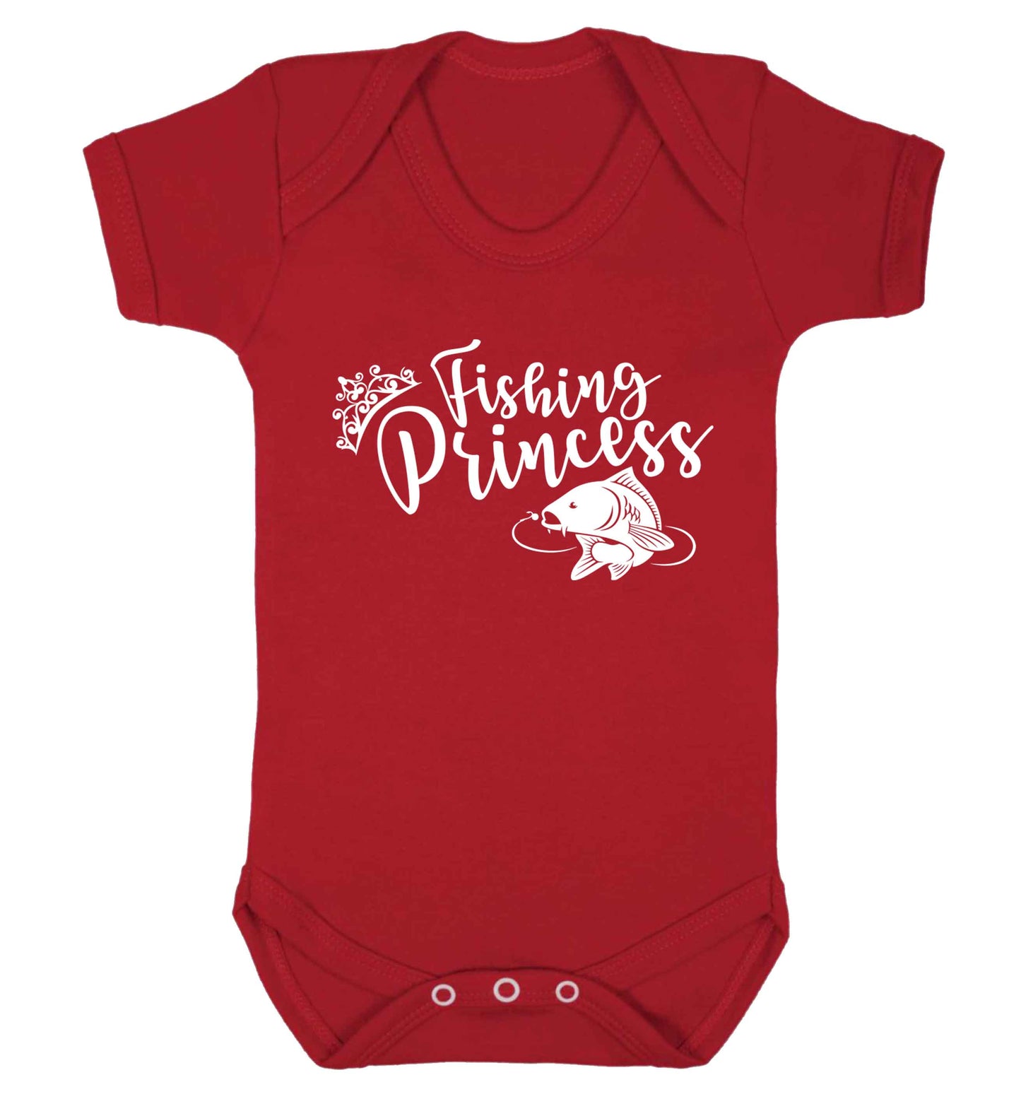 Fishing princess Baby Vest red 18-24 months