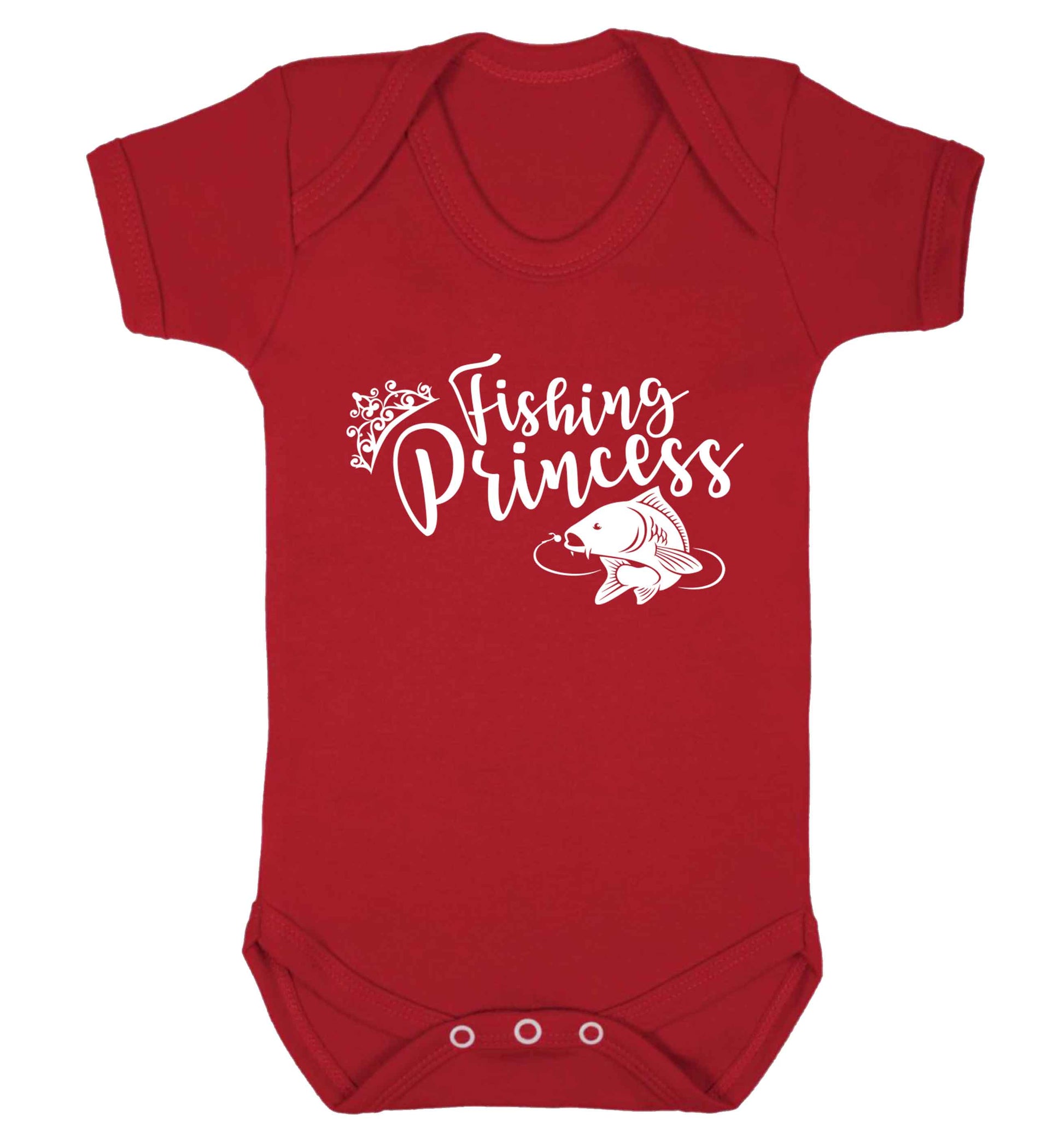Fishing princess Baby Vest red 18-24 months
