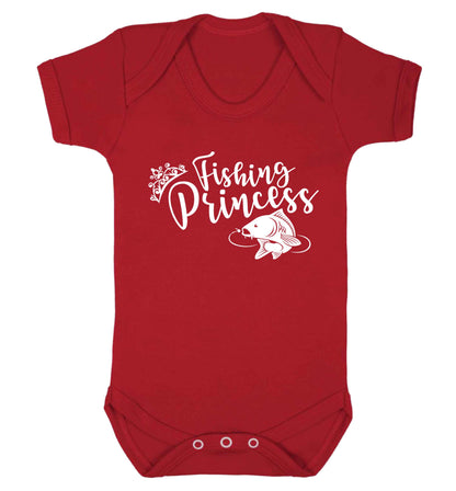 Fishing princess Baby Vest red 18-24 months