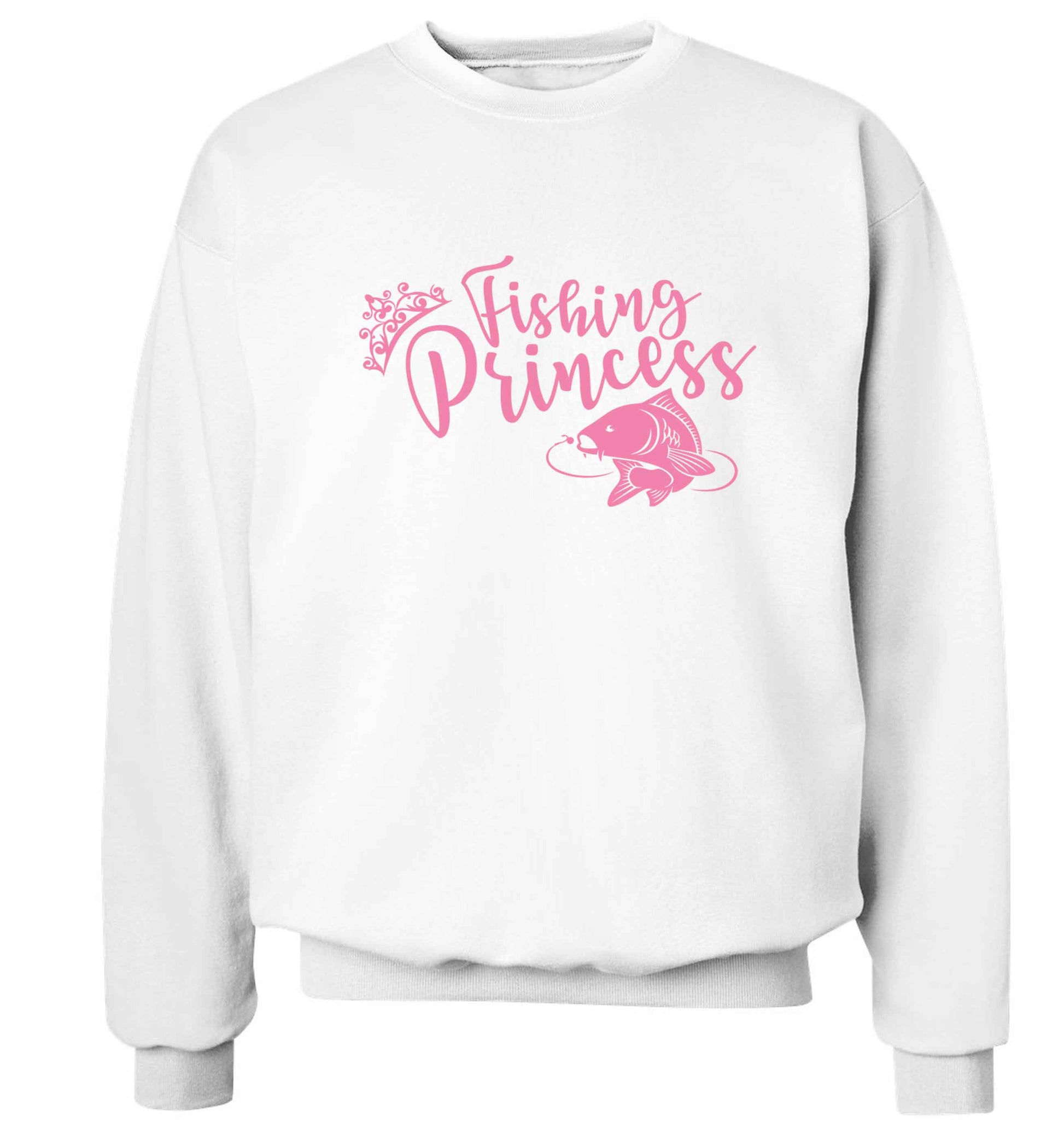 Fishing princess Adult's unisex white Sweater 2XL