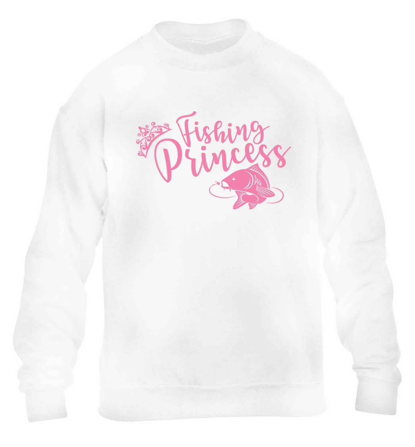 Fishing princess children's white sweater 12-13 Years