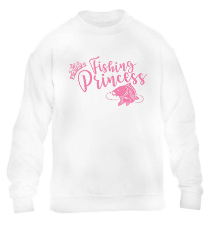Fishing princess children's white sweater 12-13 Years