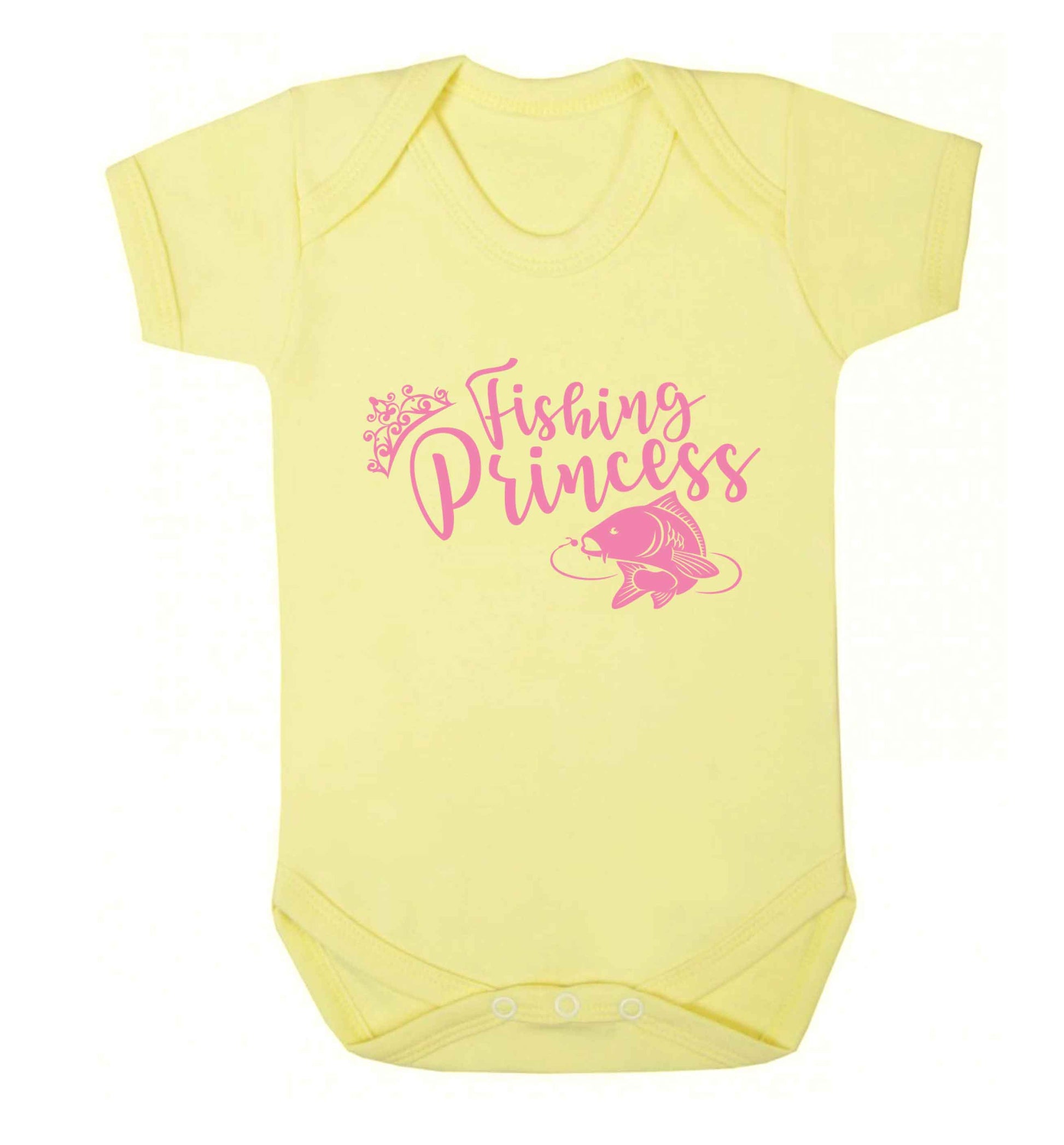 Fishing princess Baby Vest pale yellow 18-24 months