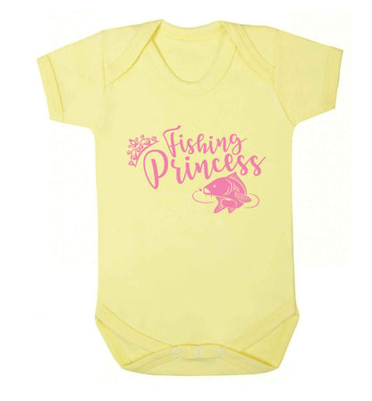 Fishing princess Baby Vest pale yellow 18-24 months